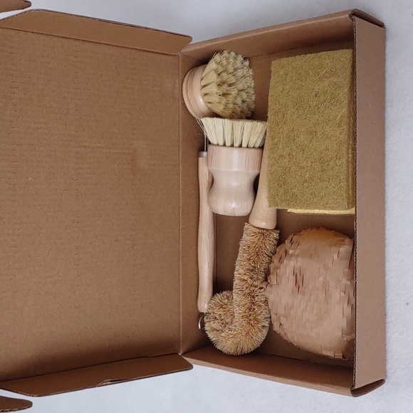 100% All Natural Bamboo Dish Brush SET - Picture 10 of 13